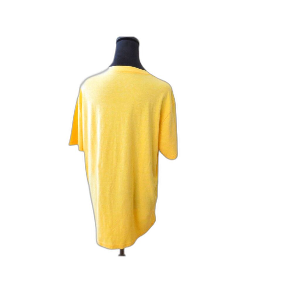 Lucky Brand Men's "Stay Wild" Coyote Biker Graphic T shirt Yellow L EUC - Picture 6 of 8